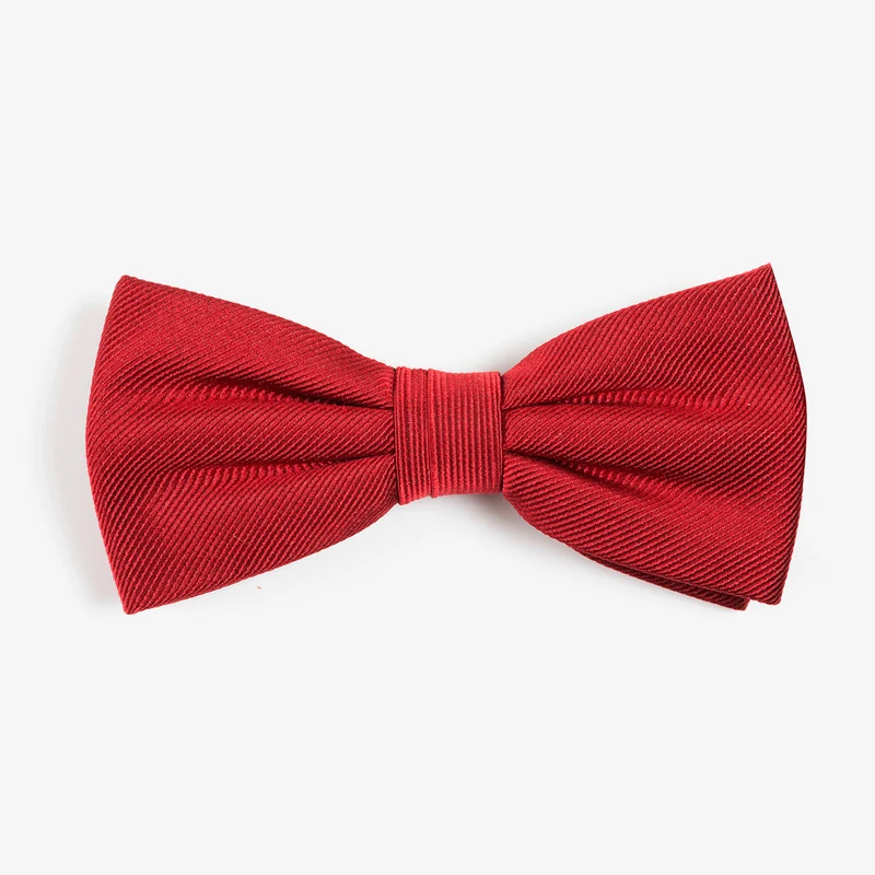 REMO red uni – Seidenfliege mit Twill-Struktur