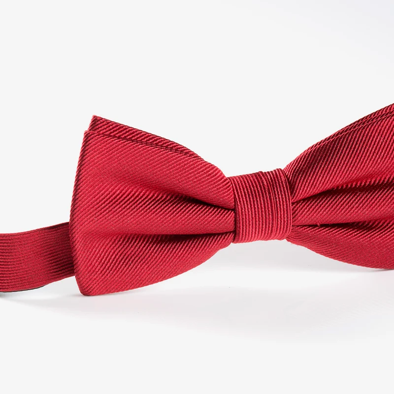 REMO red uni – Seidenfliege mit Twill-Struktur