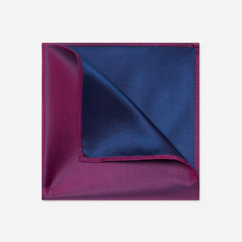 TONI fuchsia uni – Seiden-Einstecktuch