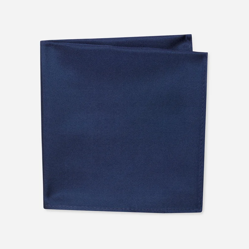TONI navy uni – Seiden-Einstecktuch