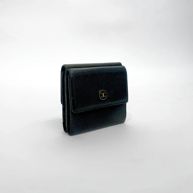 Chanel Coco Mark Kompakte Dreifach-Geldbörse