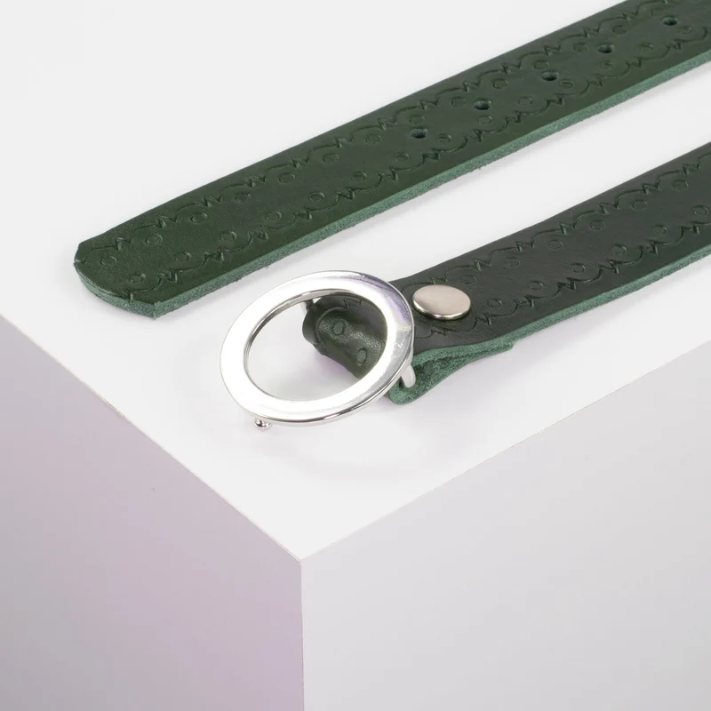 Ledergürtel 3,5cm mit Schnalle Ronda