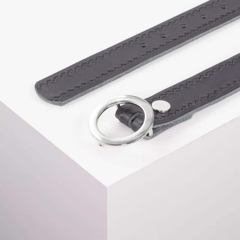 Ledergürtel 3,5cm mit Schnalle Ronda