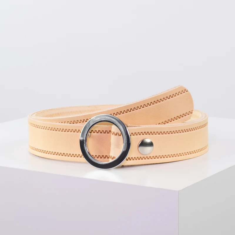 Ledergürtel 3,5cm mit Schnalle Ronda