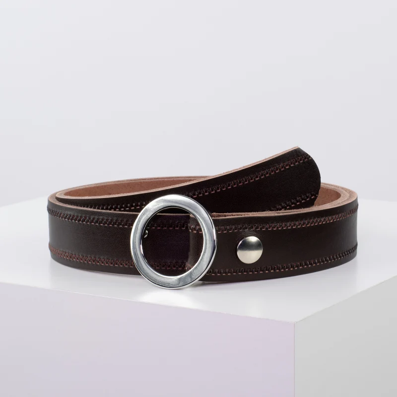 Ledergürtel 3,5cm mit Schnalle Ronda