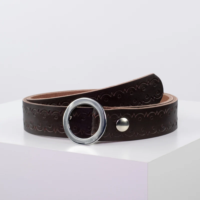 Ledergürtel 3,5cm mit Schnalle Ronda