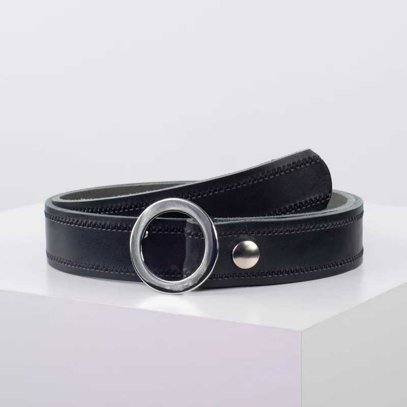 Ledergürtel 3,5cm mit Schnalle Ronda