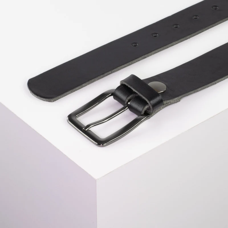 Ledergürtel 3,5cm mit Schnalle Prag
