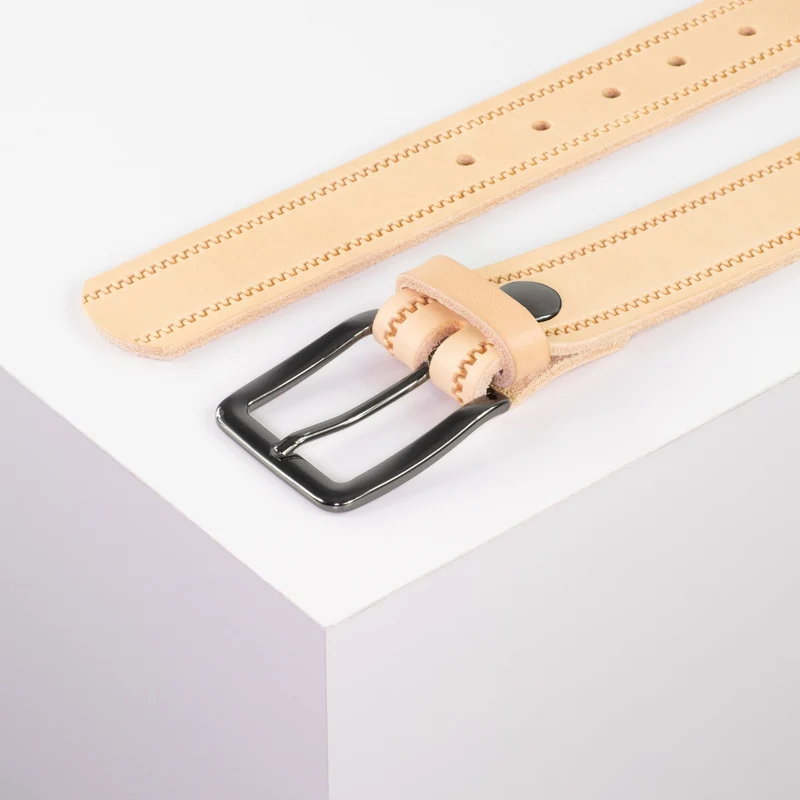 Ledergürtel 3,5cm mit Schnalle Prag