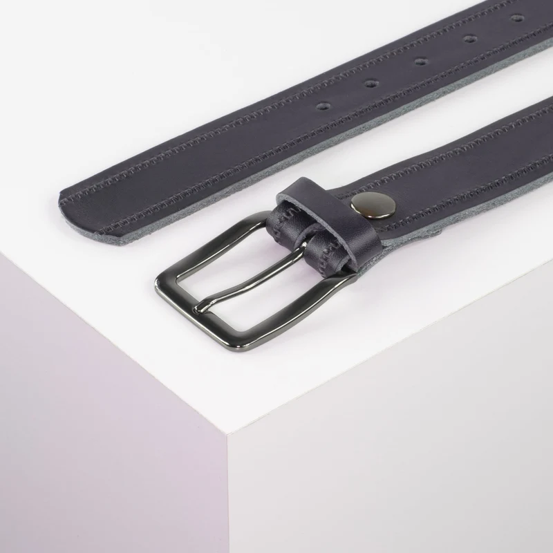 Ledergürtel 3,5cm mit Schnalle Prag