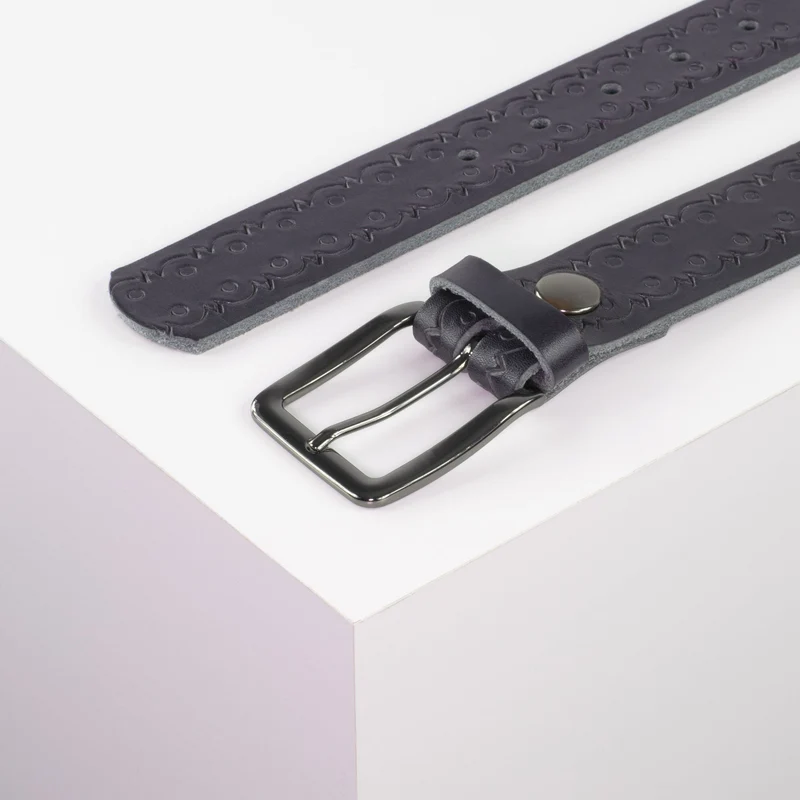 Ledergürtel 3,5cm mit Schnalle Prag