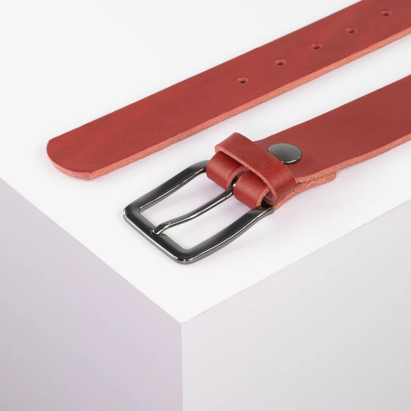 Ledergürtel 3,5cm mit Schnalle Prag