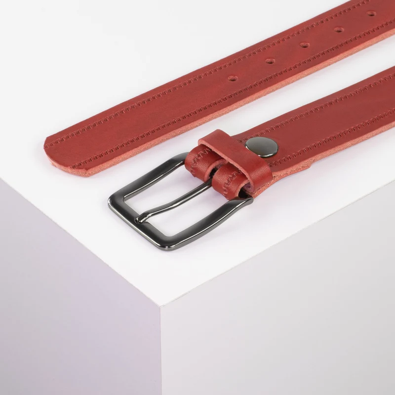 Ledergürtel 3,5cm mit Schnalle Prag
