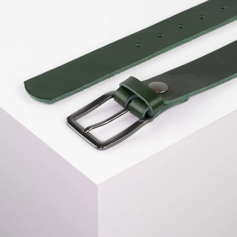 Ledergürtel 3,5cm mit Schnalle Prag