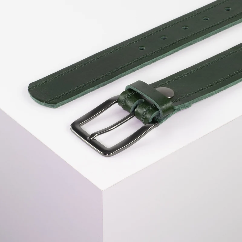 Ledergürtel 3,5cm mit Schnalle Prag