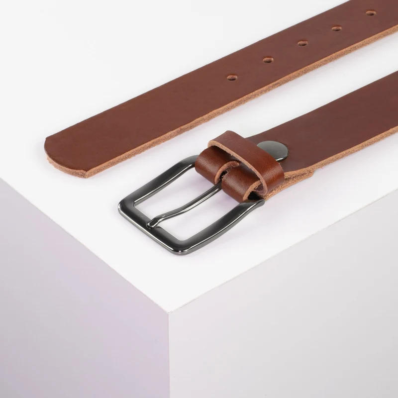 Ledergürtel 3,5cm mit Schnalle Prag