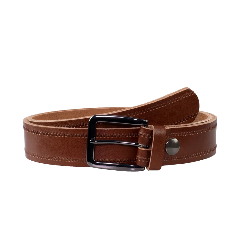Ledergürtel 3,5cm mit Schnalle Prag