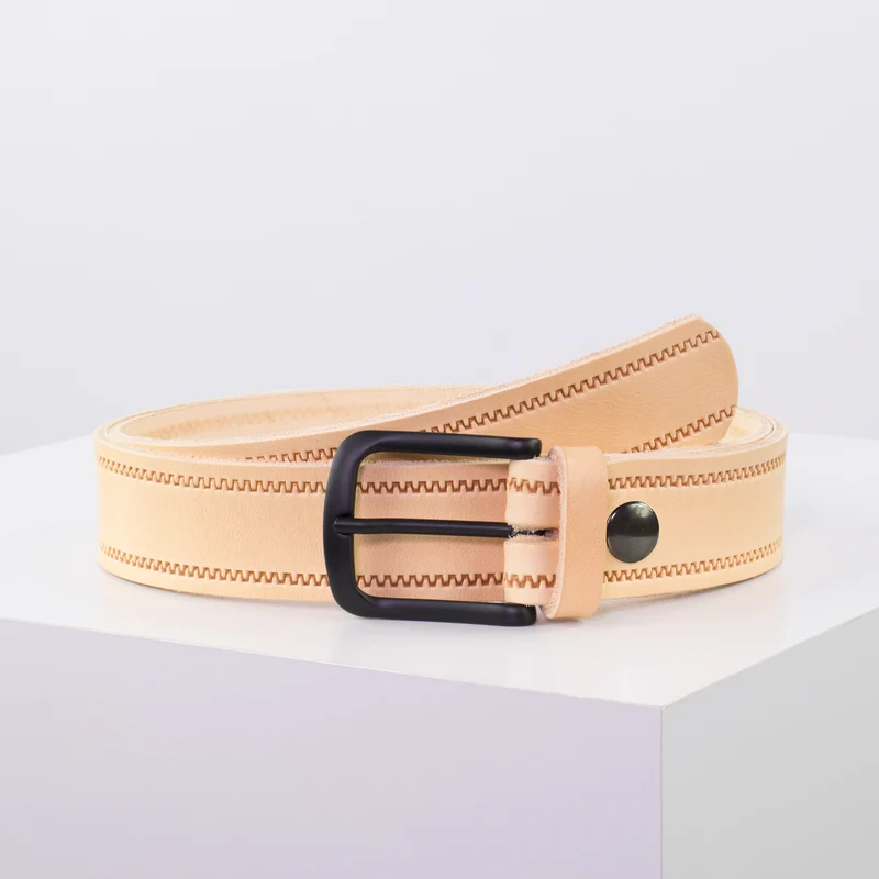 Ledergürtel 3,5cm mit Schnalle Rio