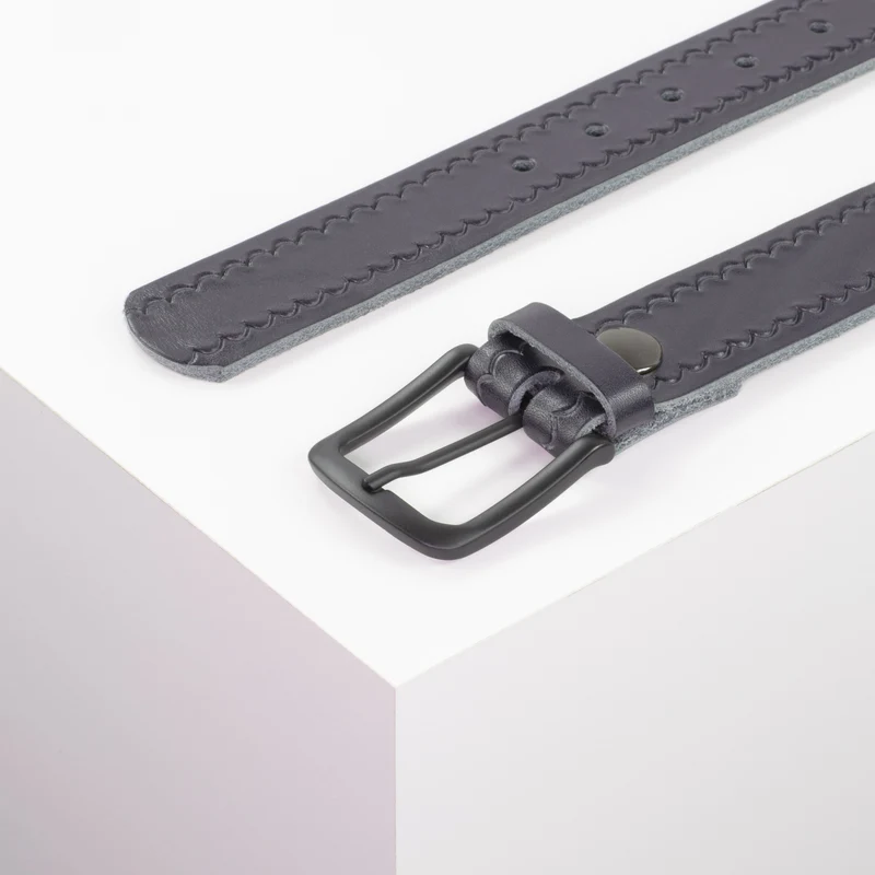 Ledergürtel 3,5cm mit Schnalle Rio