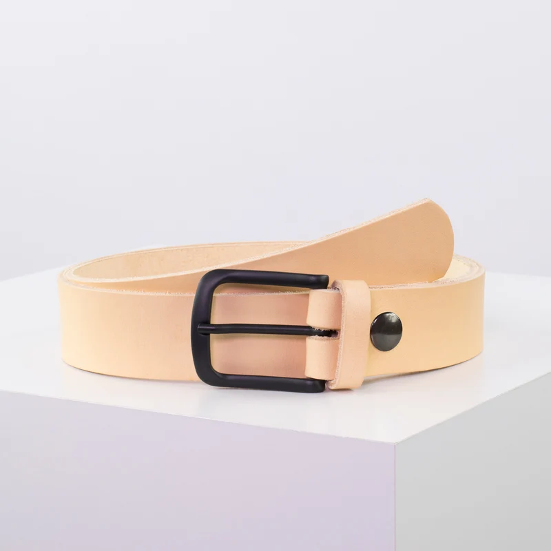 Ledergürtel 3,5cm mit Schnalle Rio