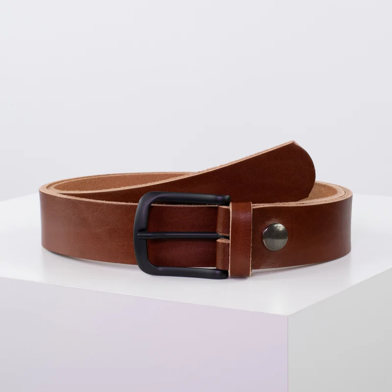 Ledergürtel 3,5cm mit Schnalle Rio