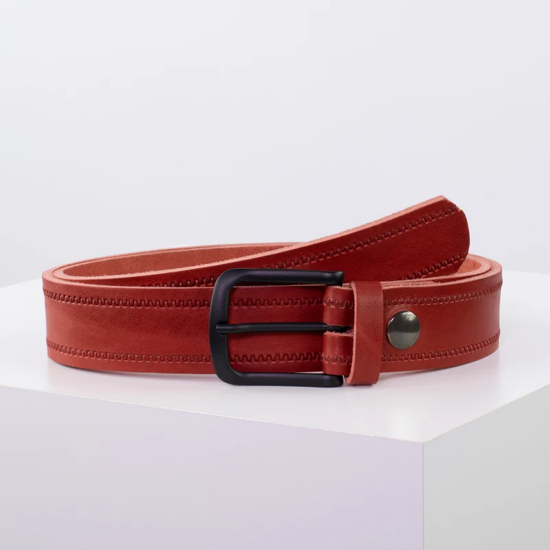 Ledergürtel 3,5cm mit Schnalle Rio