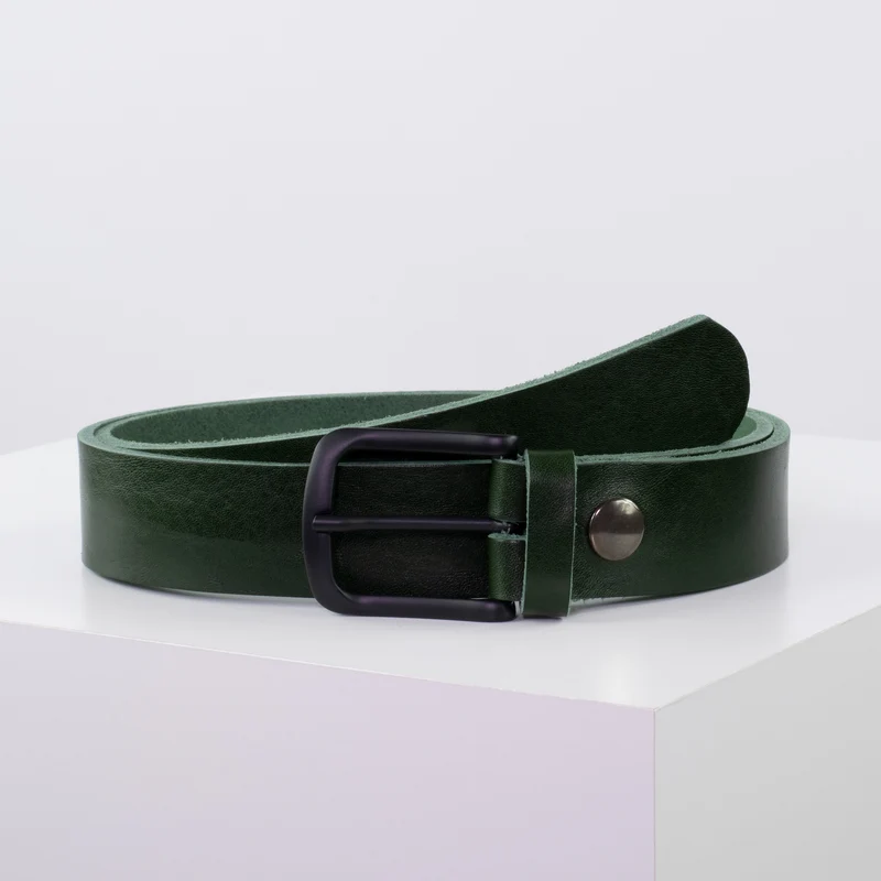 Ledergürtel 3,5cm mit Schnalle Rio