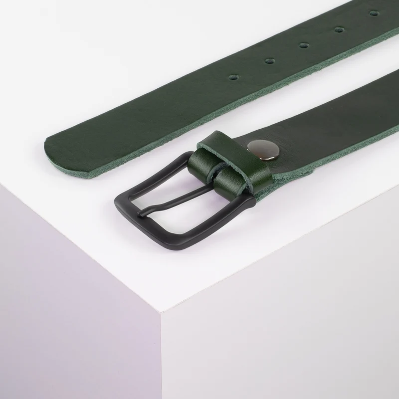Ledergürtel 3,5cm mit Schnalle Rio