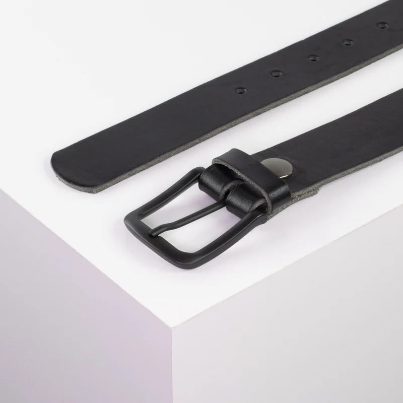 Ledergürtel 3,5cm mit Schnalle Rio
