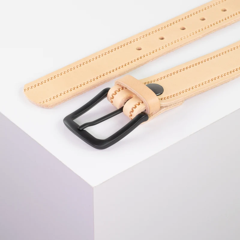 Ledergürtel 3,5cm mit Schnalle Rio