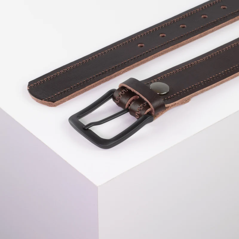 Ledergürtel 3,5cm mit Schnalle Rio
