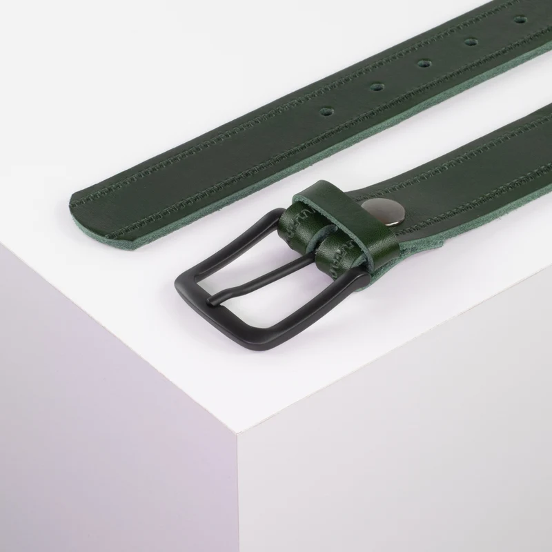 Ledergürtel 3,5cm mit Schnalle Rio