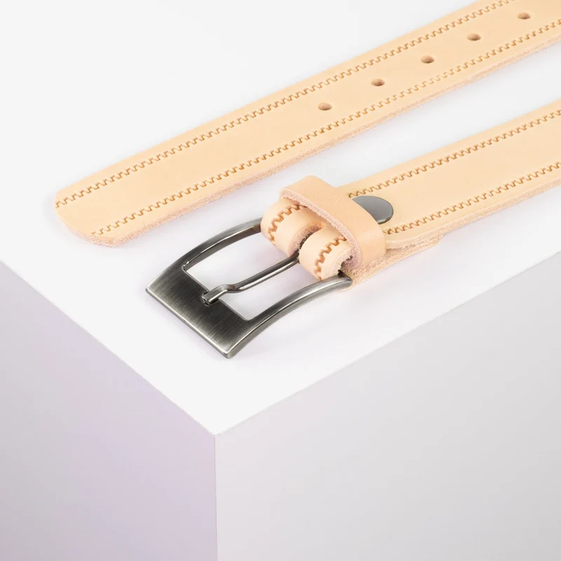 Ledergürtel 3,5cm mit Schnalle Barcelona
