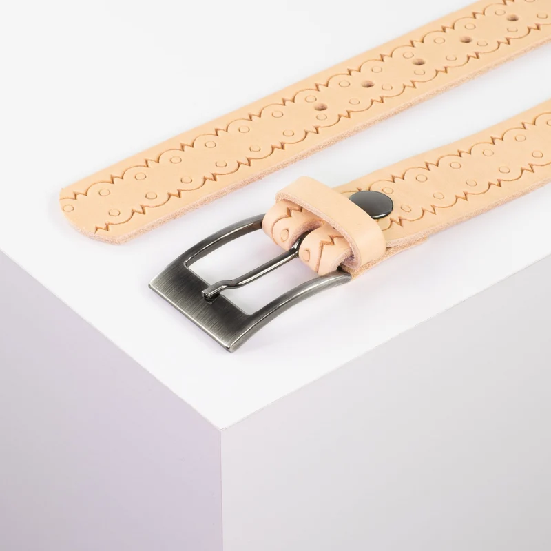 Ledergürtel 3,5cm mit Schnalle Barcelona