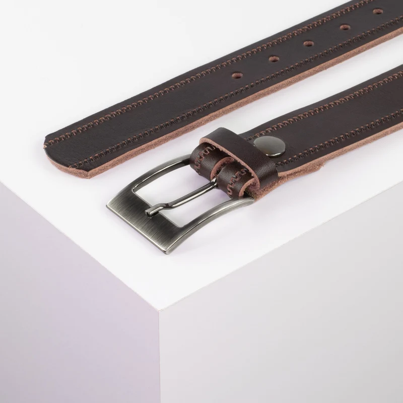 Ledergürtel 3,5cm mit Schnalle Barcelona