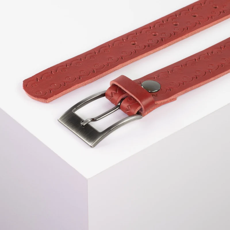 Ledergürtel 3,5cm mit Schnalle Barcelona