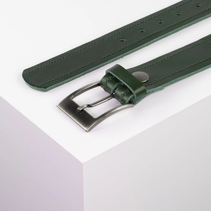 Ledergürtel 3,5cm mit Schnalle Barcelona