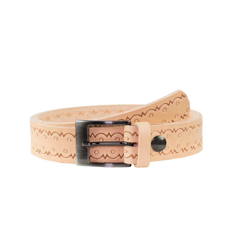 Ledergürtel 3,5cm mit Schnalle Barcelona