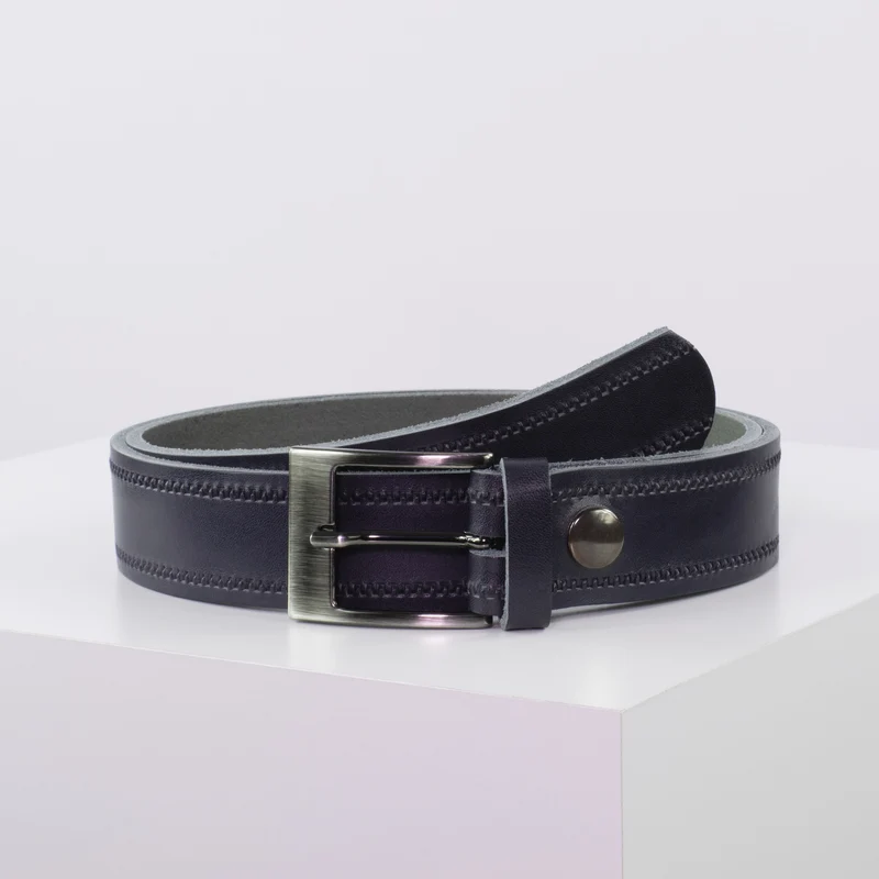 Ledergürtel 3,5cm mit Schnalle Barcelona