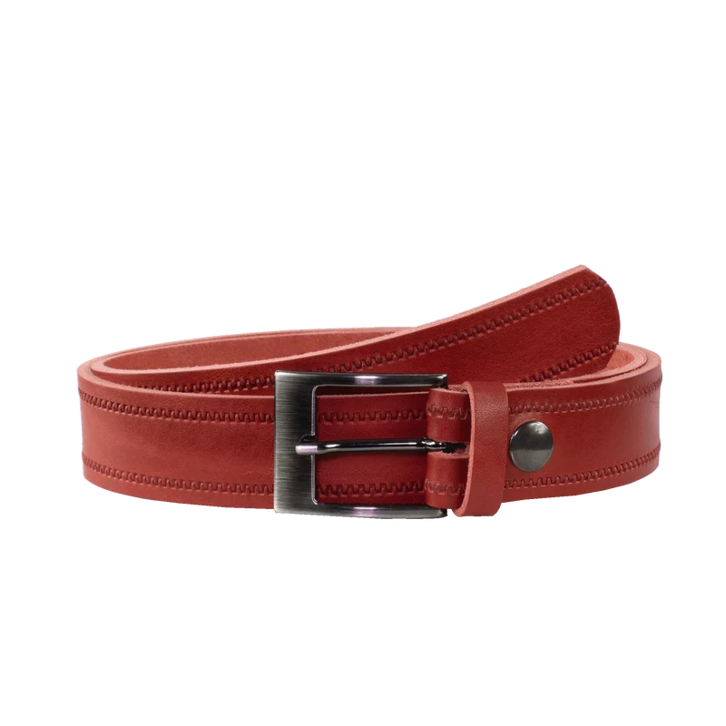 Ledergürtel 3,5cm mit Schnalle Barcelona