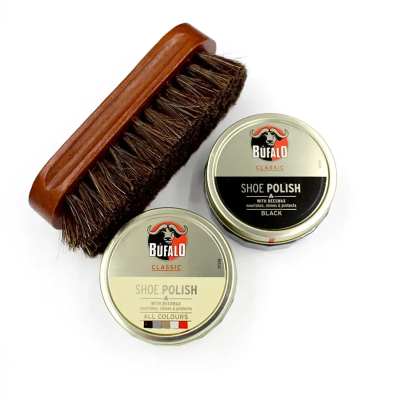 Bufalo Schuhcreme 75 ml | Schwarz, Braun & Neutral mit Bienenwachs