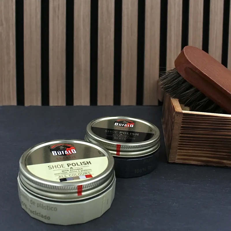 Bufalo Schuhcreme 75 ml | Schwarz, Braun & Neutral mit Bienenwachs