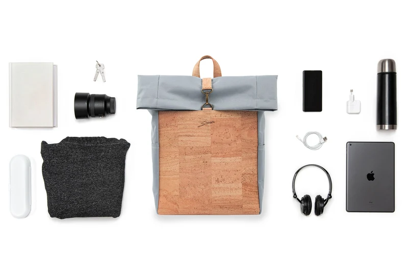 Kork-Rucksack Paco hellgrau