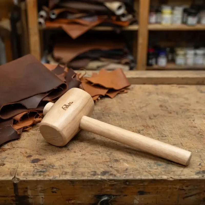 Holzhammer für Lederarbeiten