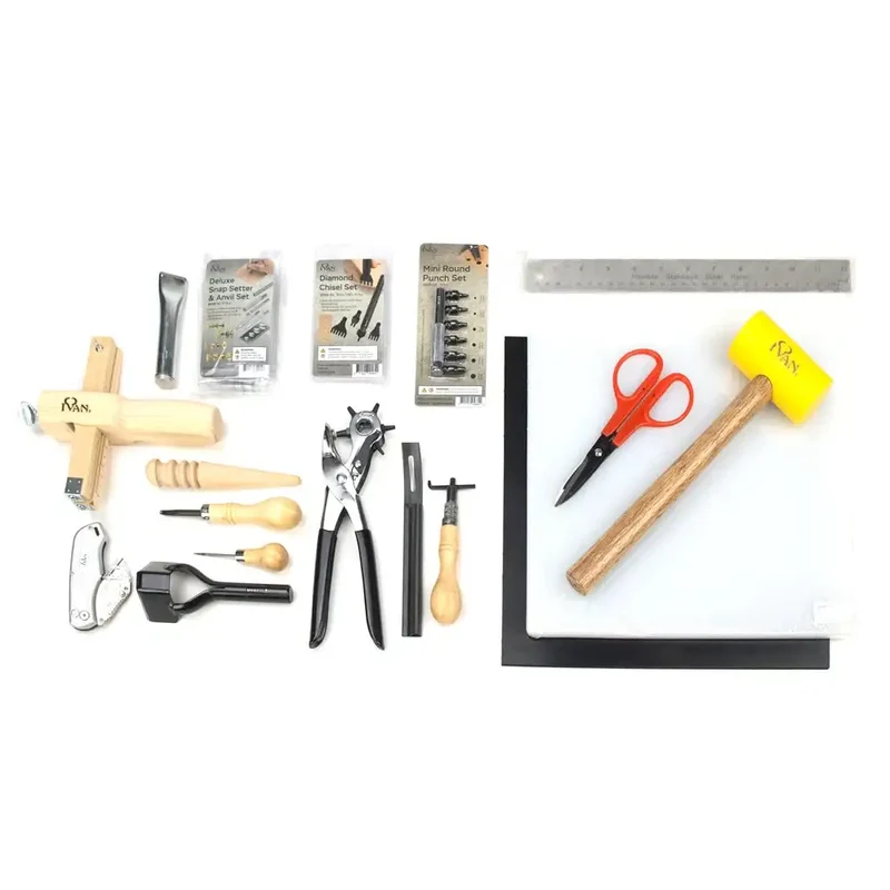 Ivan Laathercraft | Leder Starter Set 18-teilig