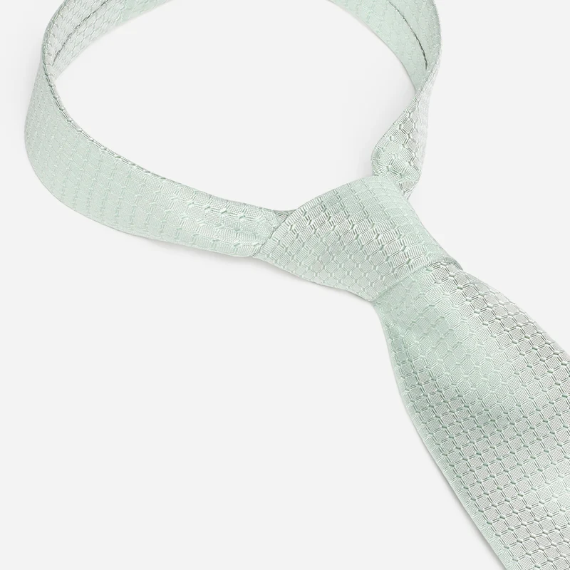 PRIMO green minimal – Seidenkrawatte mit Minimal-Dessin
