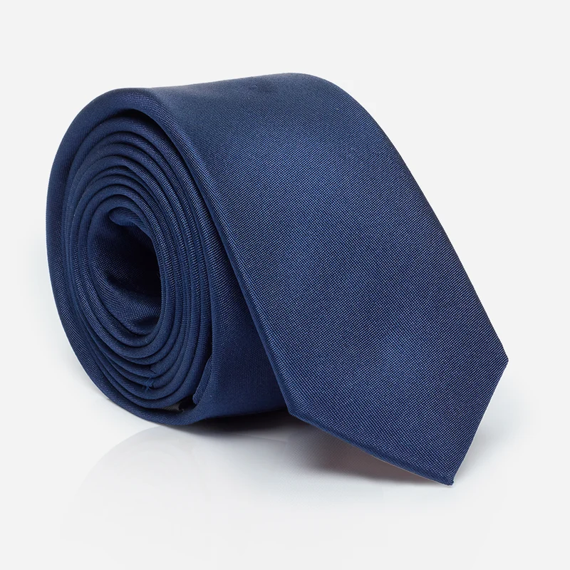 LORENZO navy uni – Seidenkrawatte