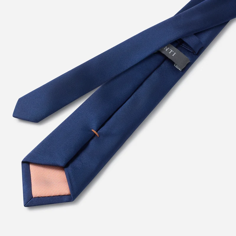 LORENZO navy uni – Seidenkrawatte
