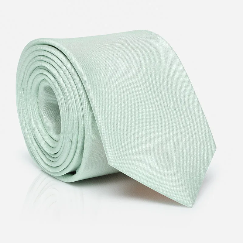LIVIO mint uni – Seidenkrawatte