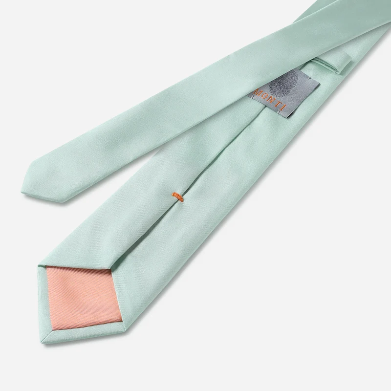 LIVIO mint uni – Seidenkrawatte